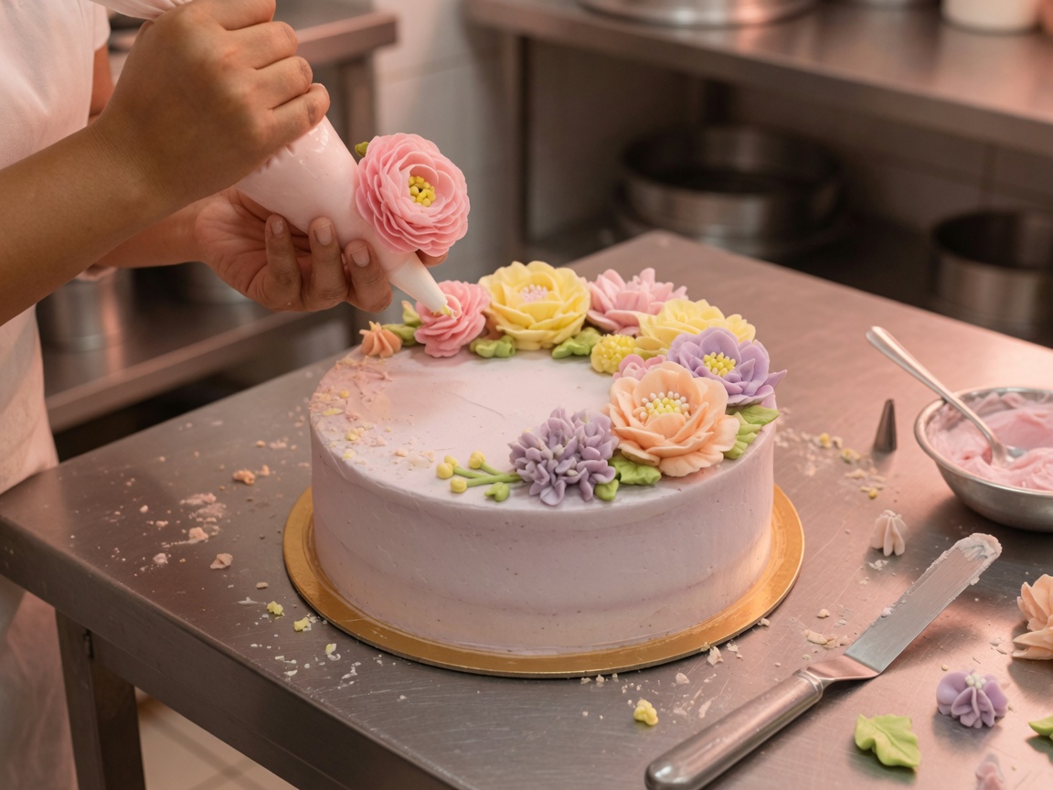 Concept image of cake decoration — not client work