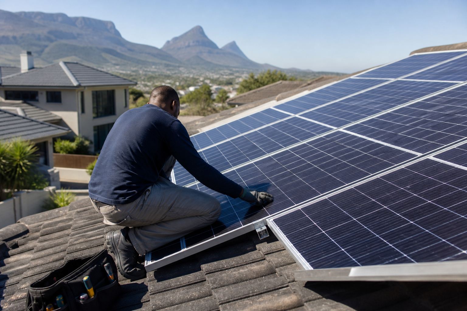 Illustrative concept visual for Solar / inverters; not client work, stock confirmation or an available service.